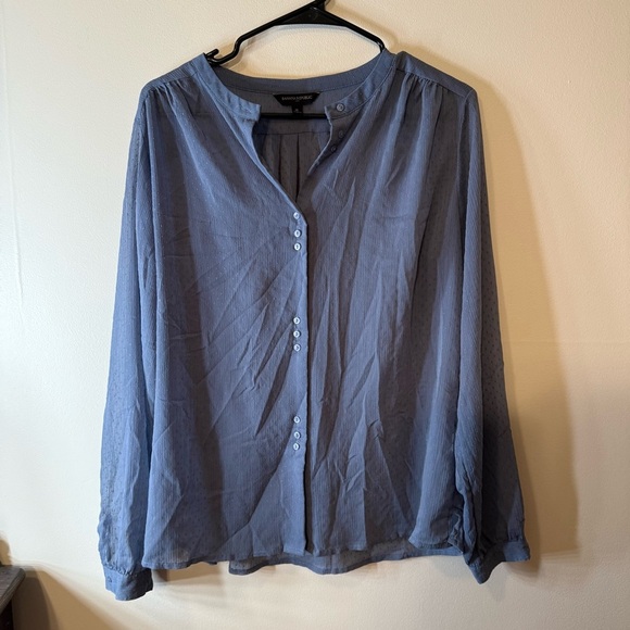 Banana Republic Blue Button Down Shirt - Picture 1 of 6